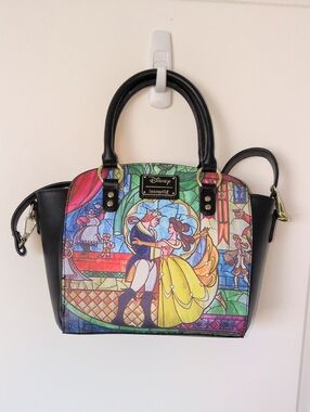 Loungefly Beauty and the Beast Belle Castle Crossbody Bag
